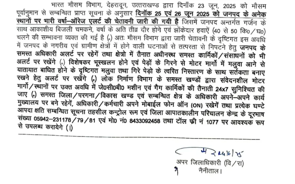 Uttarakhand Weather Update